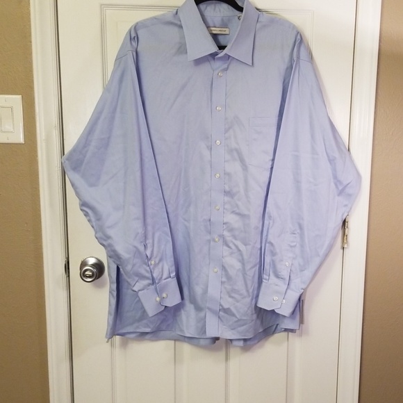 Shirt. Blue Joseph  Abboud size 19 36/37, cotton - Picture 1 of 3